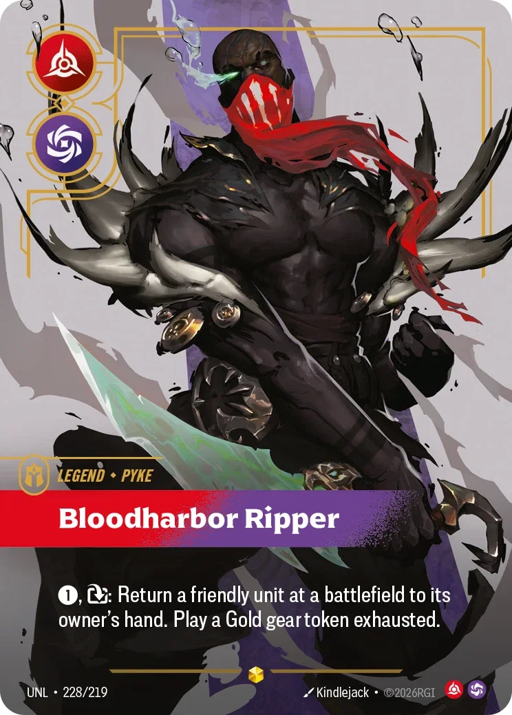 Unleashed (UNL) · Pyke, Bloodharbor Ripper · #228 (Overnumber)