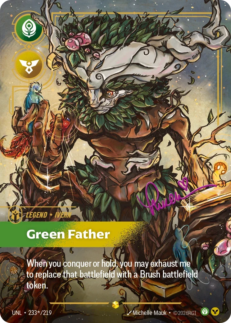 Unleashed (UNL) · Ivern, Green Father · #233 (Signed)