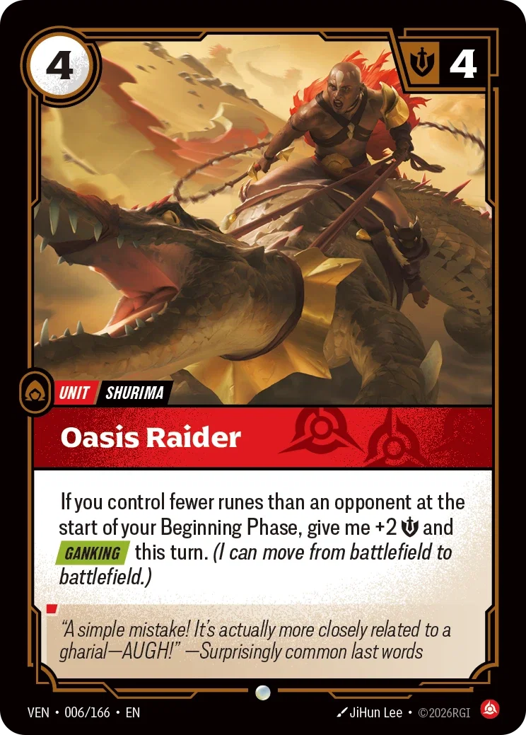Vendetta (VEN) · Oasis Raider · #6