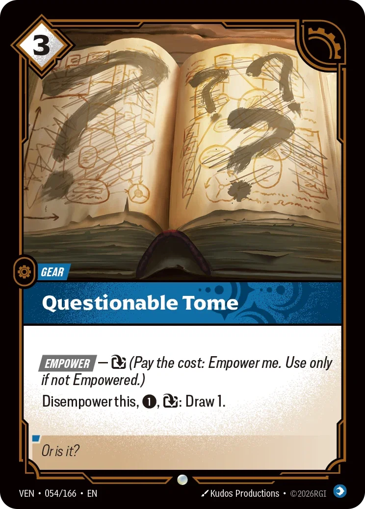 Vendetta (VEN) · Questionable Tome · #54