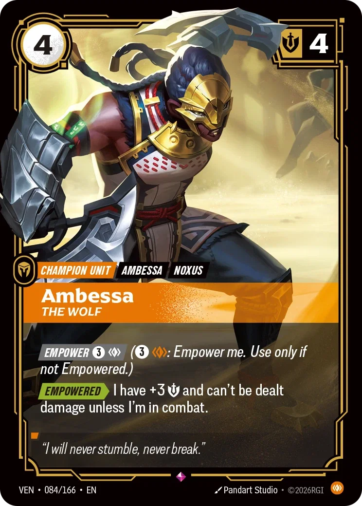 Vendetta (VEN) · Ambessa, The Wolf · #84
