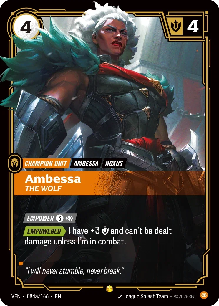 Vendetta (VEN) · Ambessa, The Wolf · #84 (Alt Art)