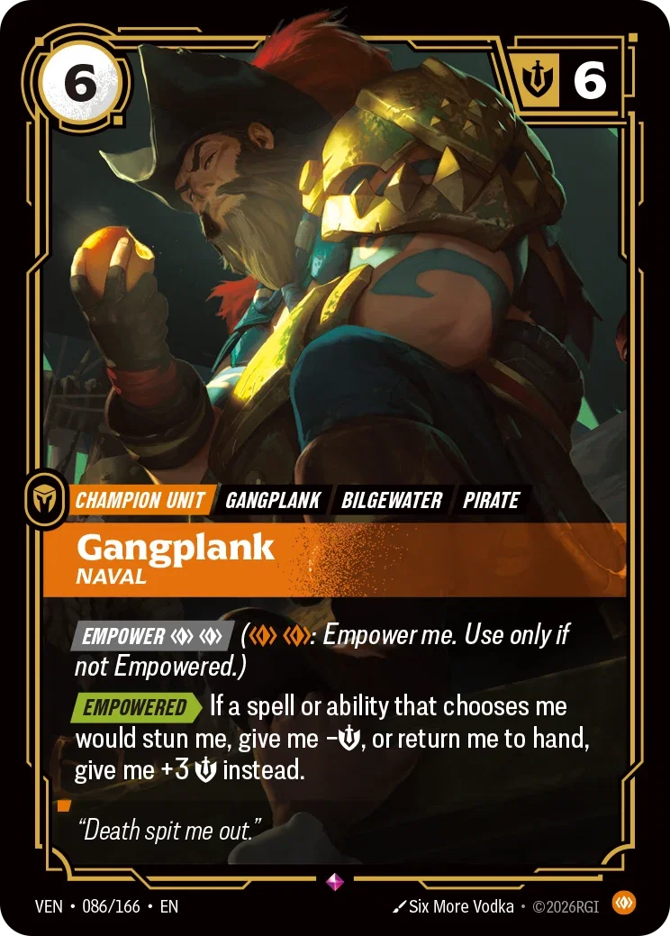 Vendetta (VEN) · Gangplank, Naval · #86