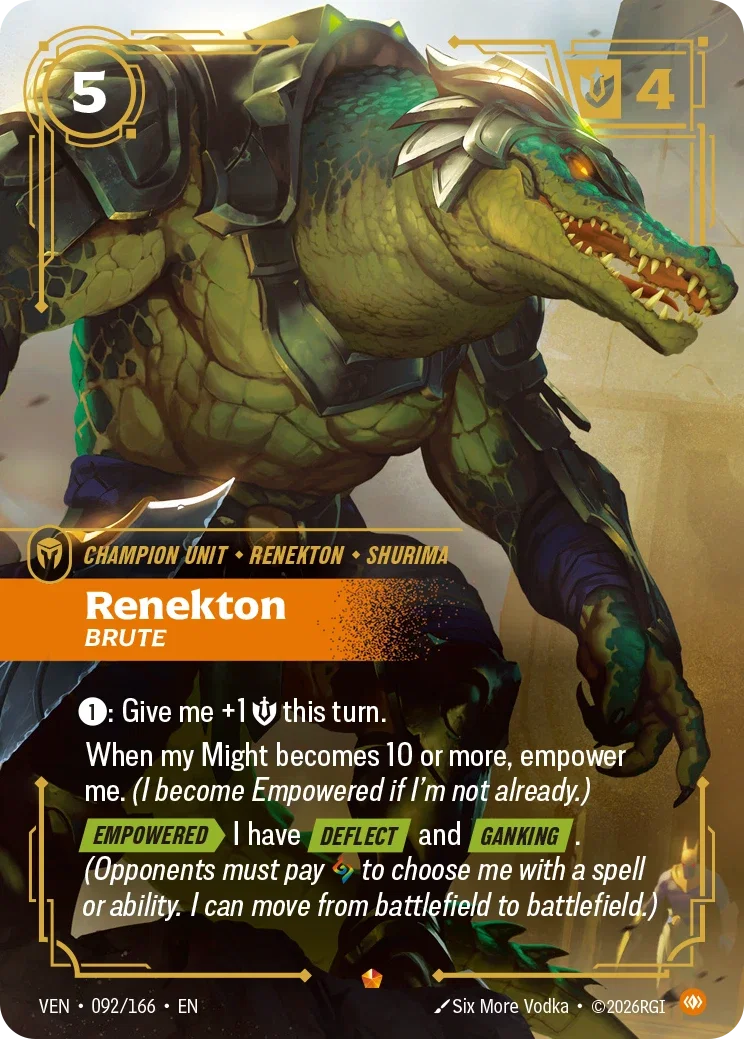 Vendetta (VEN) · Renekton, Brute · #92
