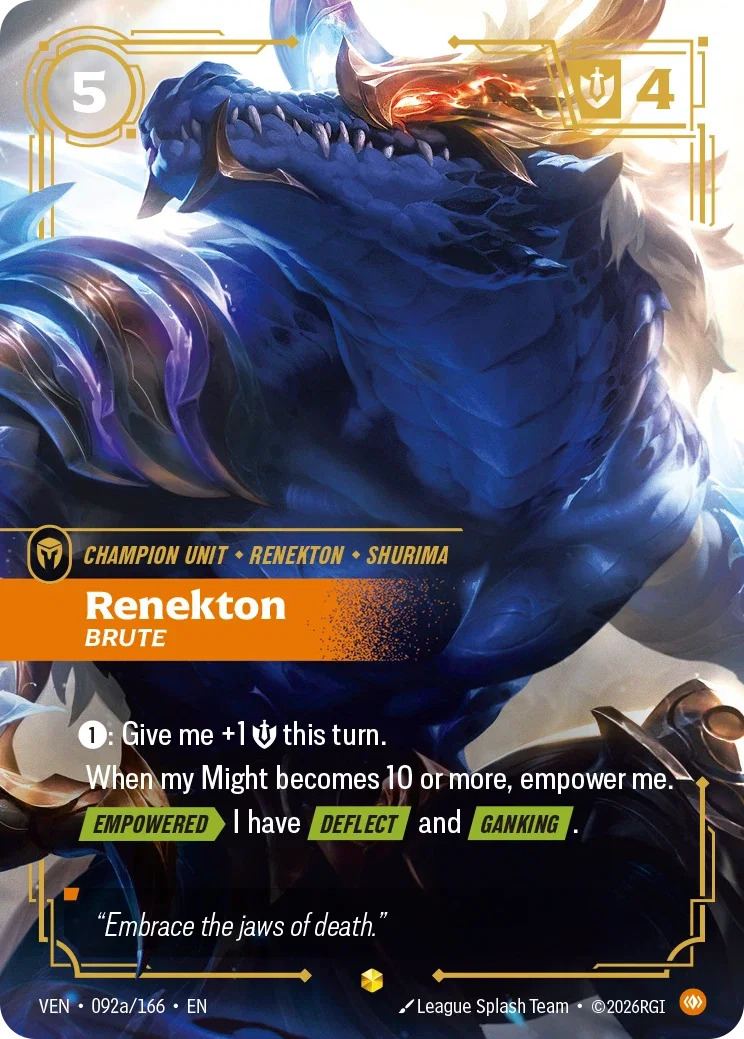 Vendetta (VEN) · Renekton, Brute · #92 (Alt Art)