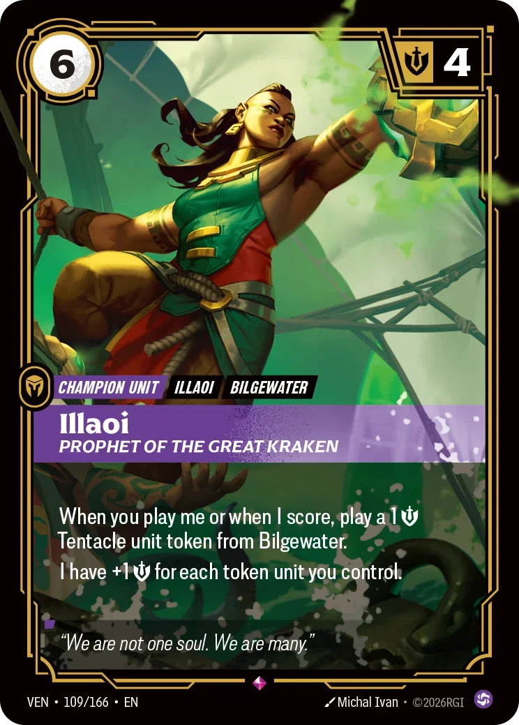 Vendetta (VEN) · Illaoi, Prophet of the Great Kraken · #109