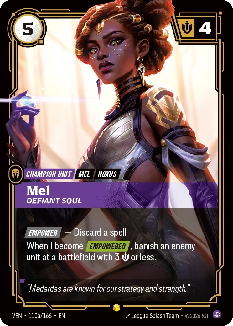 Vendetta (VEN) · Mel, Defiant Soul · #110 (Alt Art)