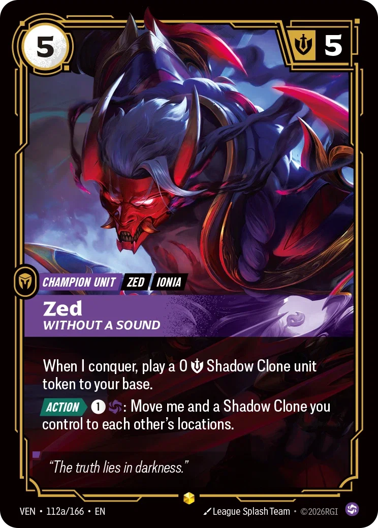 Vendetta (VEN) · Zed, Without a Sound · #112 (Alt Art)