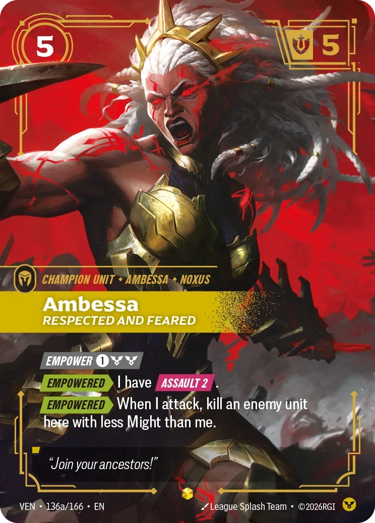 Vendetta (VEN) · Ambessa, Respected and Feared · #136 (Alt Art)