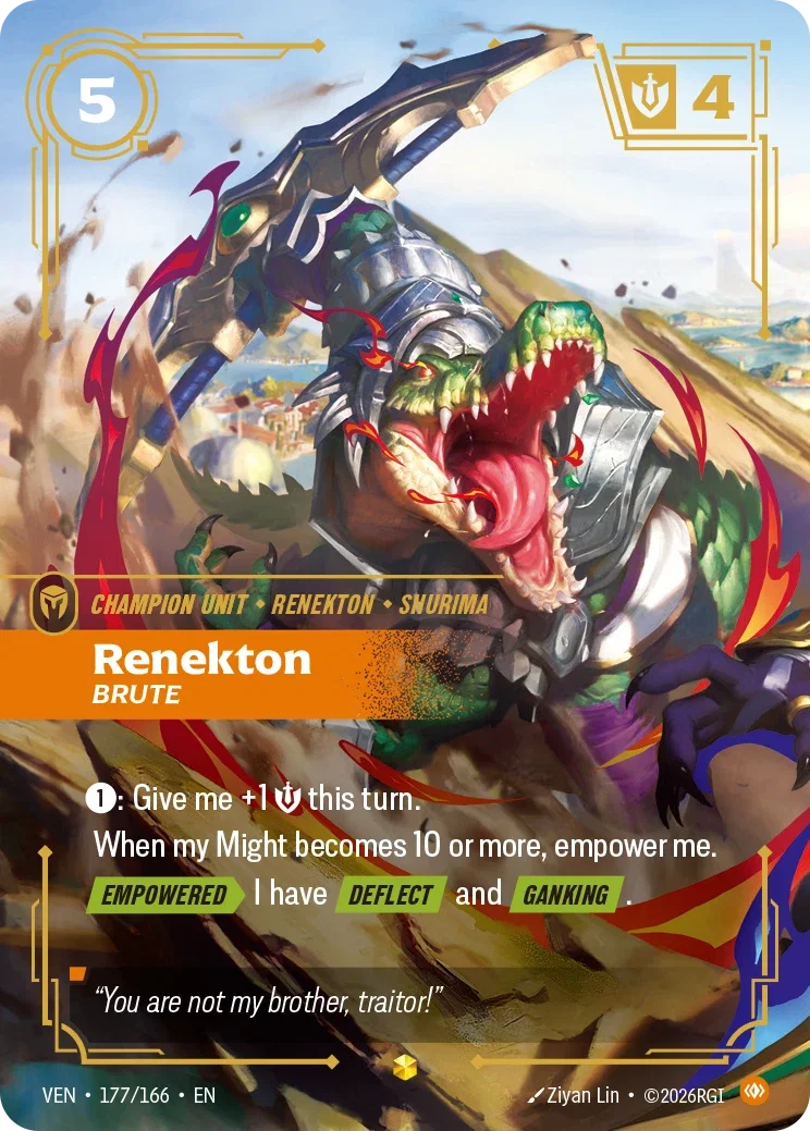 Vendetta (VEN) · Renekton, Brute · #177 (Overnumber)