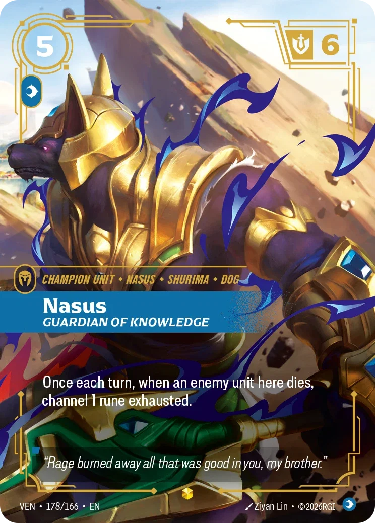 Vendetta (VEN) · Nasus, Guardian of Knowledge · #178 (Overnumber)