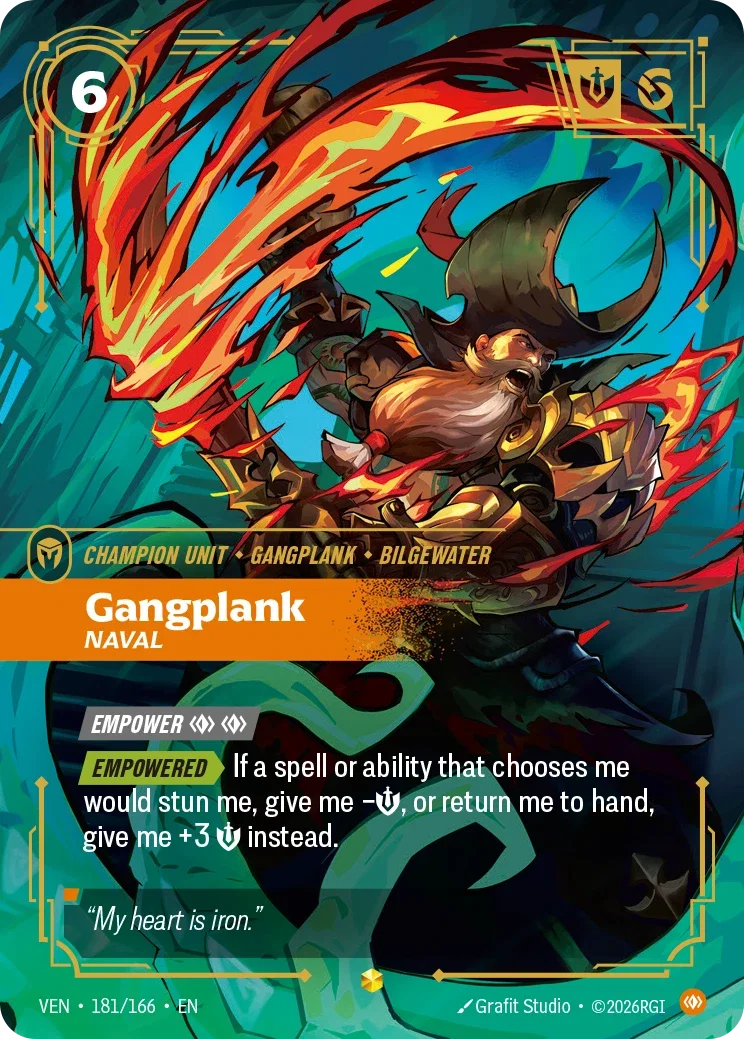 Vendetta (VEN) · Gangplank, Naval · #181 (Overnumber)