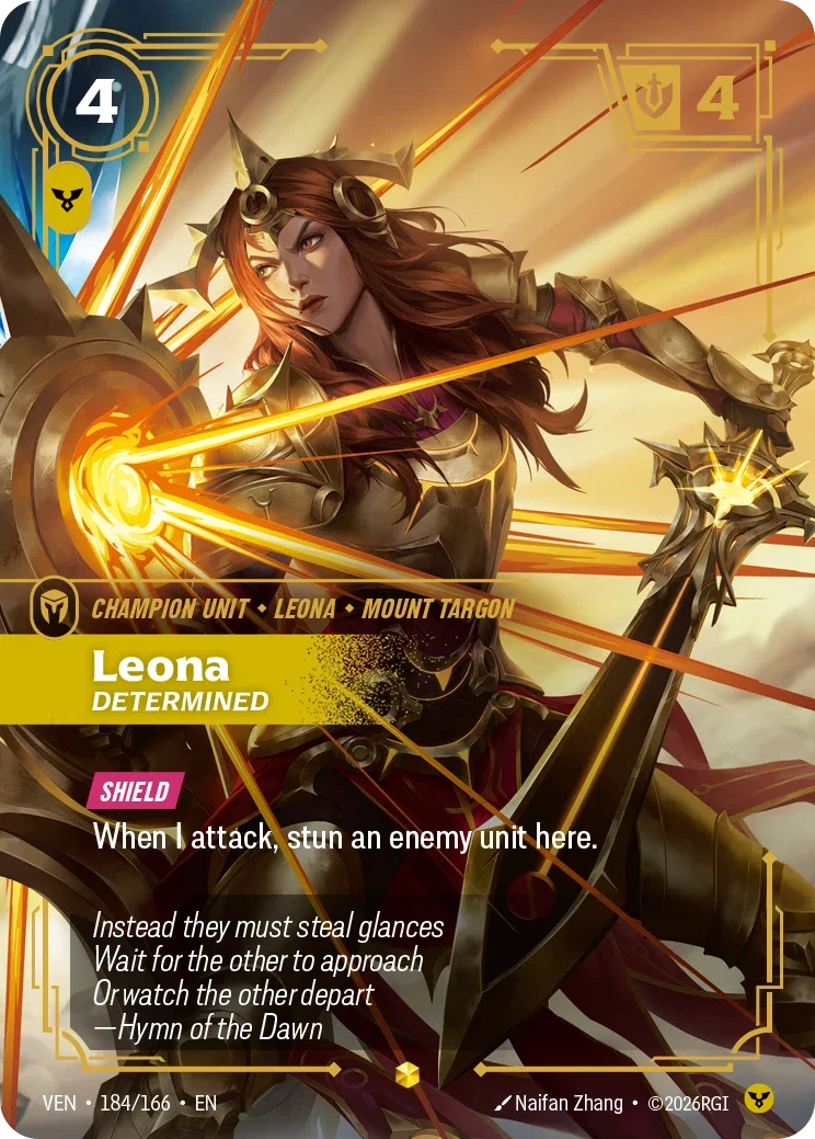 Vendetta (VEN) · Leona, Determined · #184 (Overnumber)