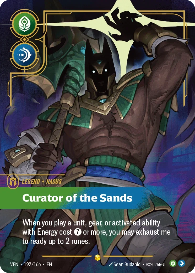 Vendetta (VEN) · Nasus, Curator of the Sands · #192 (Overnumber)