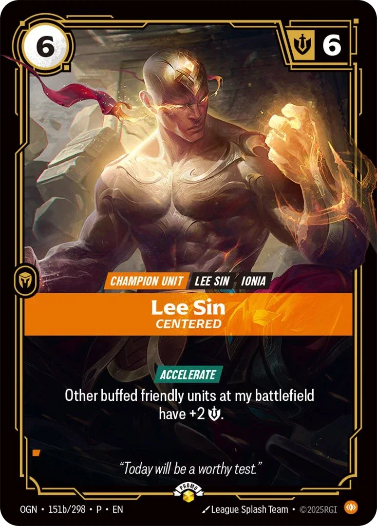 Unleashed | Nexus Night (UNL-NN) · Lee Sin, Centered · #151 (Promo)