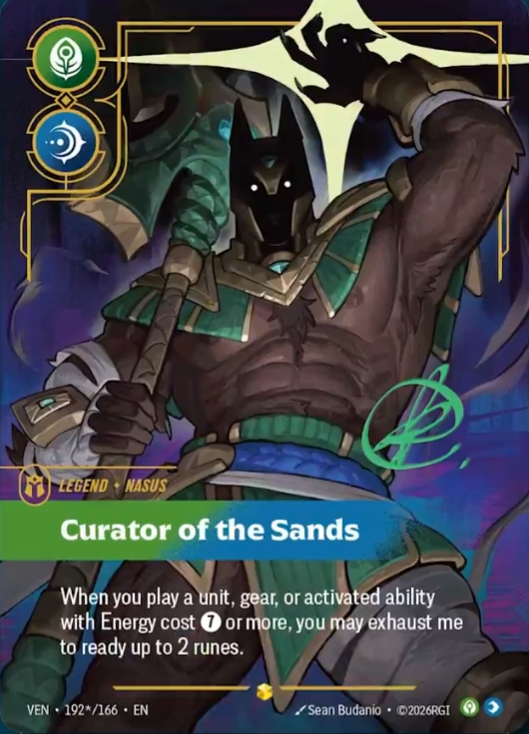 Vendetta (VEN) · Nasus, Curator of the Sands · #192 (Signed)